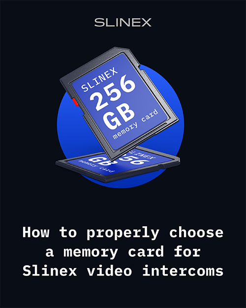How to choose the right microSD card for your Slinex intercom