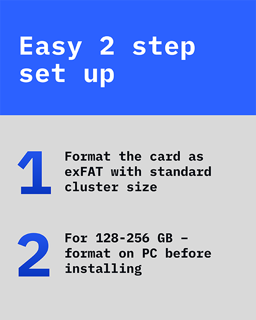 Find out which microSD cards are compatible with Slinex video intercoms