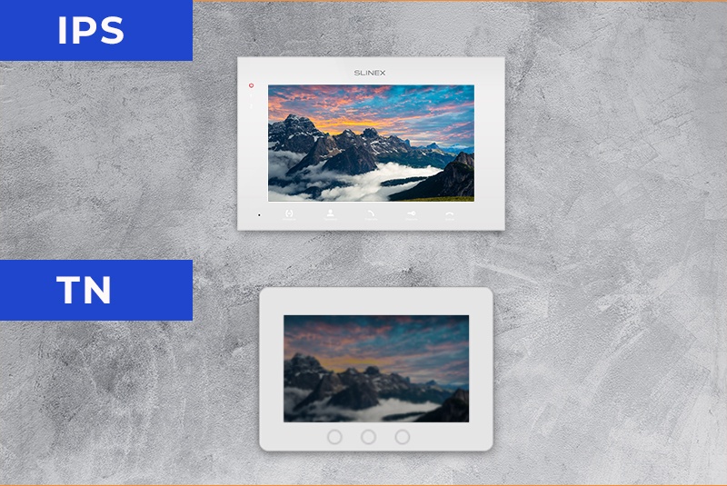 New IPS screens in the Slinex video intercom