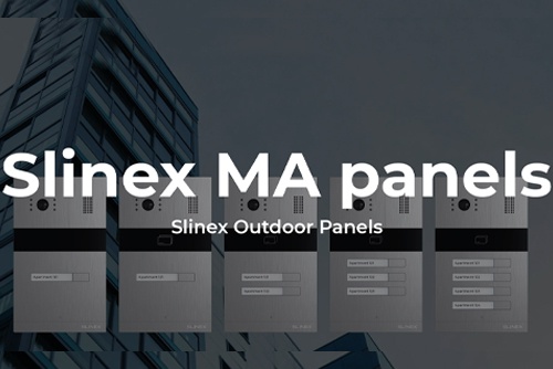 Slinex MA outdoor panels: one AHD panel with card reader for many subscribers