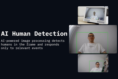 AI Human Detection in the Slinex Sonik 7 AI video intercom – a technology that sees only people