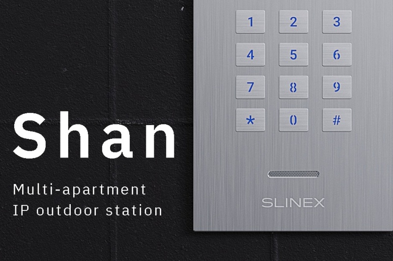 Slinex Shan – Multi-Apartment IP Outdoor Station for Smart Residential Buildings