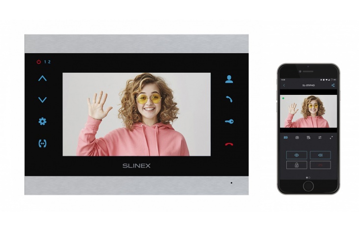 IP video intercom Slinex SL-07IPHD with IPS screen, receiving calls on mobile application  ⇒ ✔ Actual specifications ✔ User manual ✔ Connection scheme