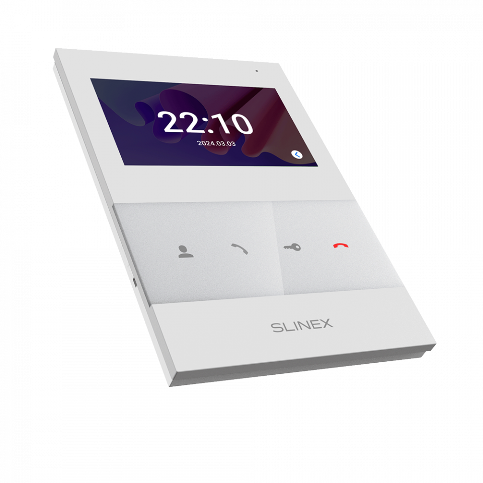 Video intercom Slinex SQ-04M with high-resolution widescreen LCD display and built-in memory