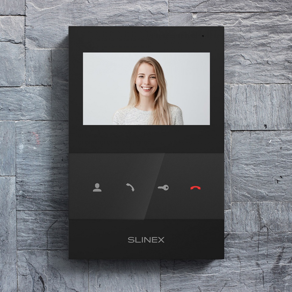★ Ultra-thin video intercom Slinex SQ-04 with internal power supply unit 