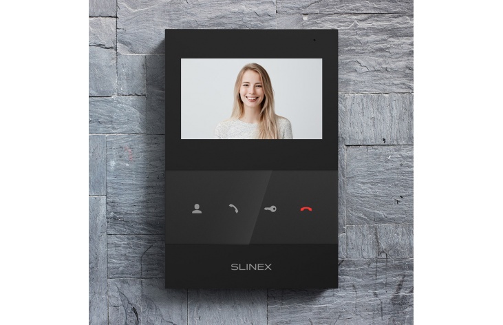★ Ultra-thin video intercom Slinex SQ-04 with internal power supply unit 