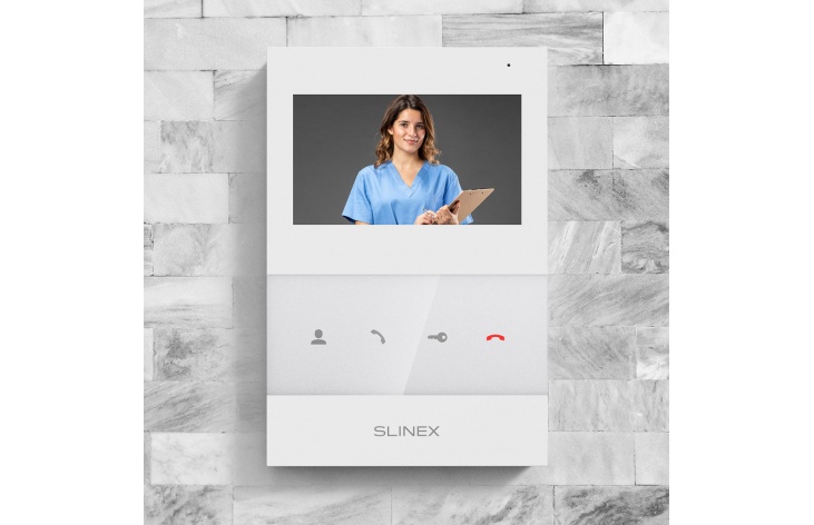 ★ Ultra-thin video intercom Slinex SQ-04 with internal power supply unit 