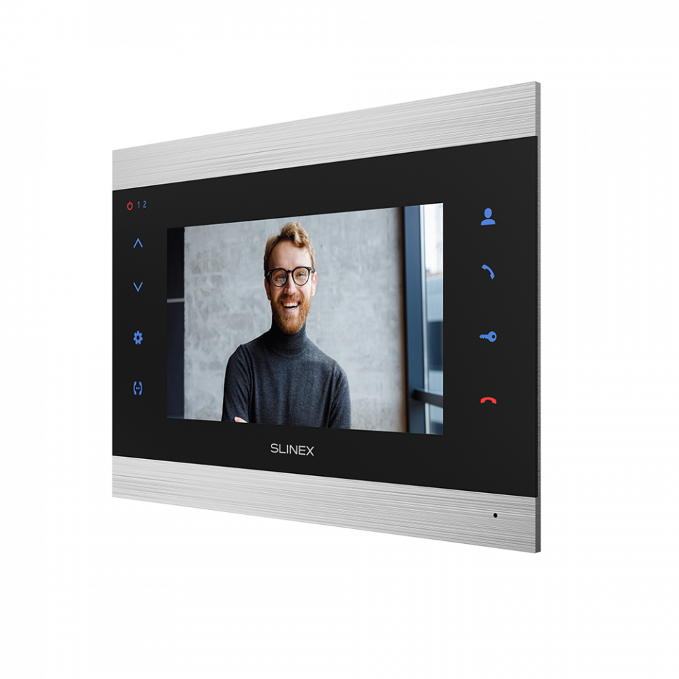 ★ IP video intercom Slinex SL‑07N Cloud with IPS screen, receiving calls on mobile application 