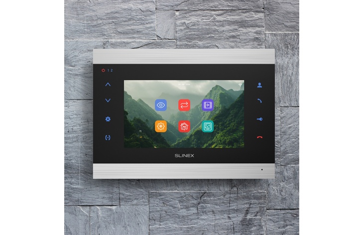 ★ IP video intercom Slinex SL‑07N Cloud with IPS screen, receiving calls on mobile application 