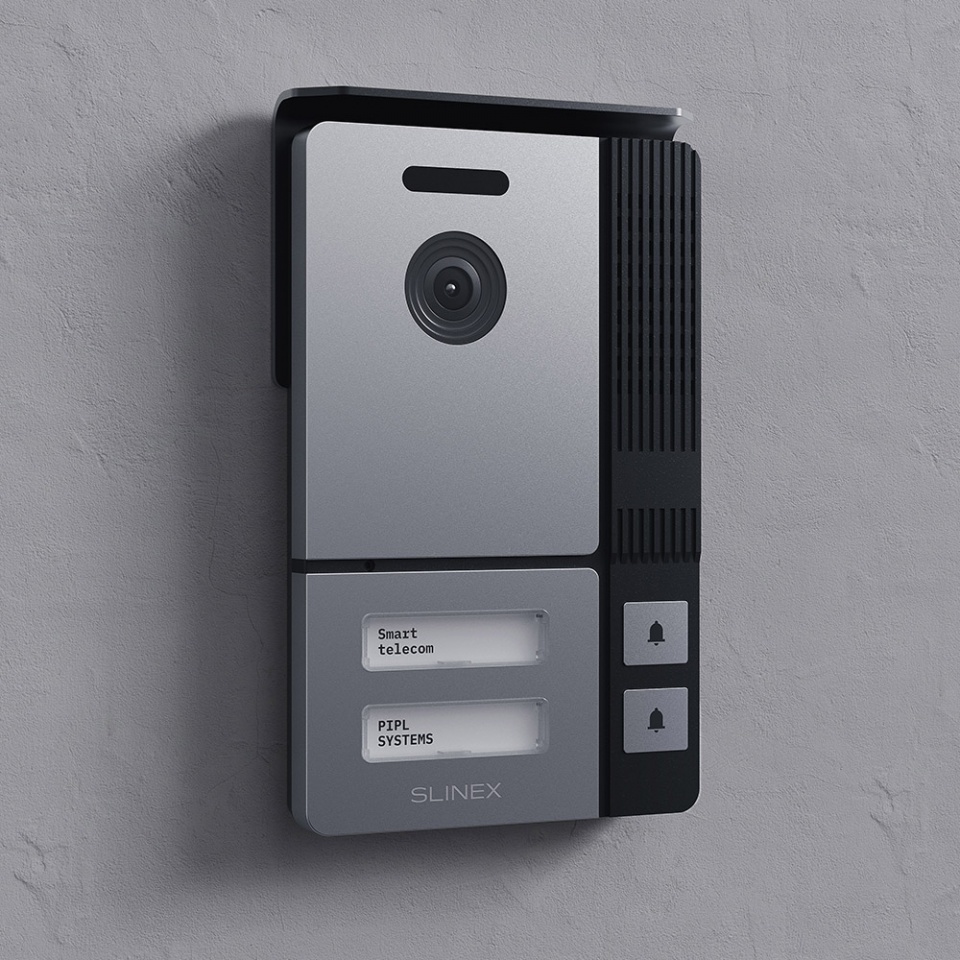 Slinex ME-02HD ➠ stylish outdoor panel for 2 subscriber