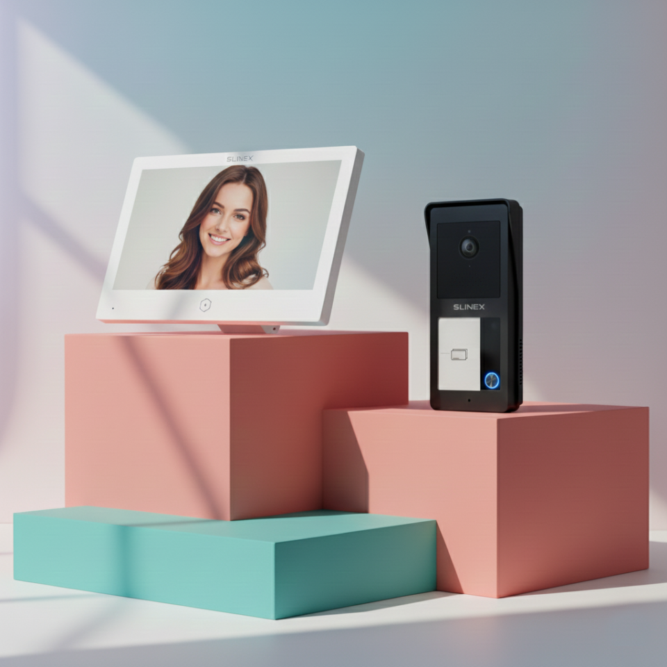 Slinex Glow Smart 2Line Video Intercom Kit – Digital 2-Wire Access Control