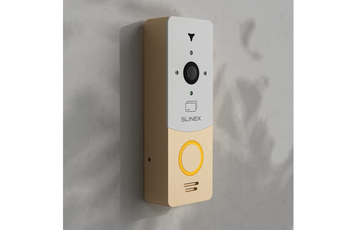 Slinex ML-20CR (gold + white) outdoor panel with ID card reader