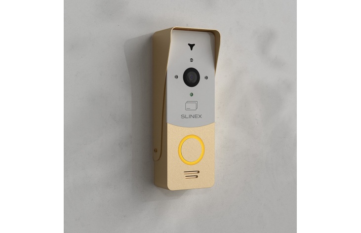 Slinex ML-20CR (gold + white) outdoor panel with ID card reader