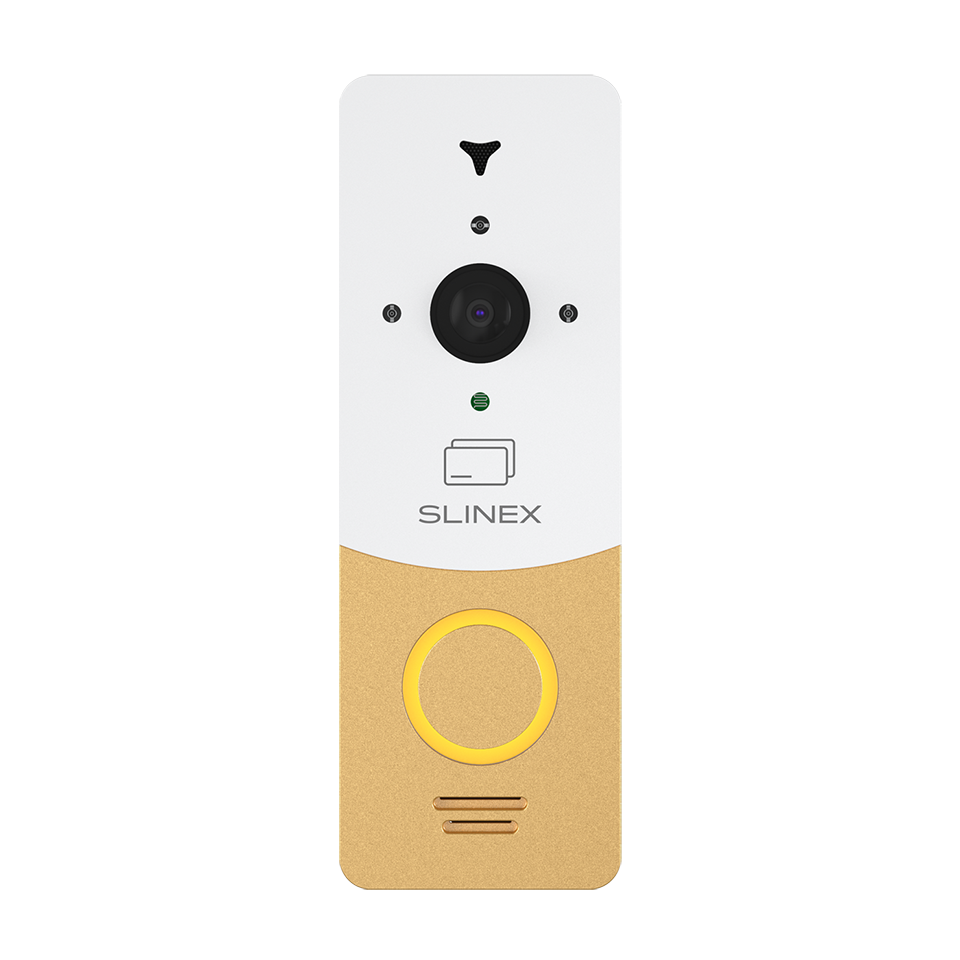 Slinex ML-20CR (gold + white) outdoor panel with ID card reader