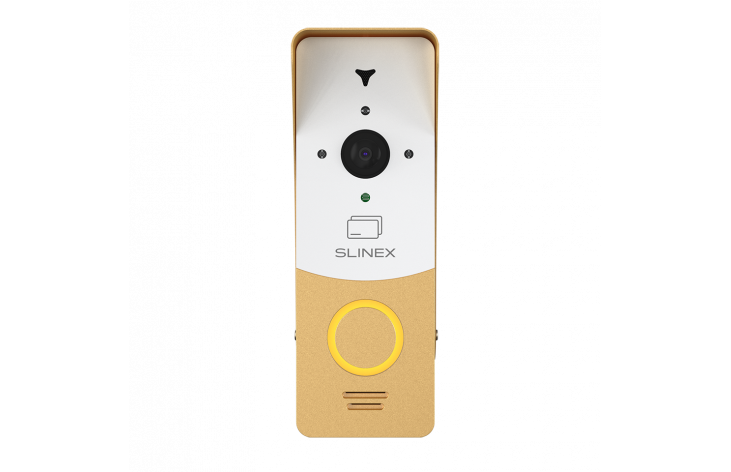 Slinex ML-20CR (gold + white) outdoor panel with ID card reader