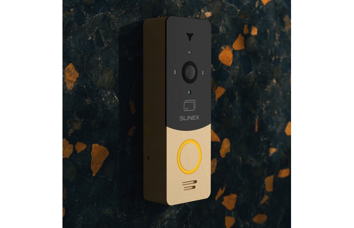 Slinex ML-20CR (gold + black) outdoor panel with ID card reader