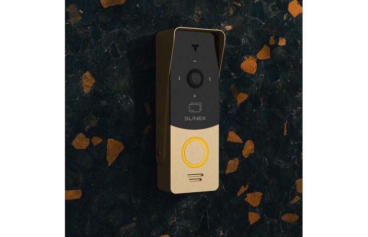 Slinex ML-20CR (gold + black) outdoor panel with ID card reader