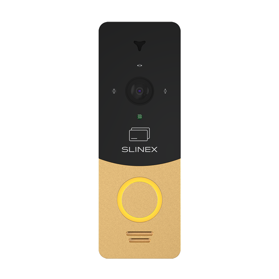 Slinex ML-20CR (gold + black) outdoor panel with ID card reader