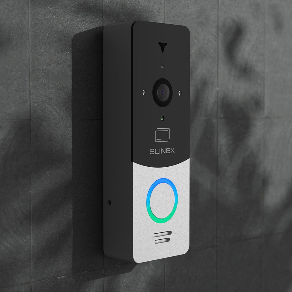 Slinex ML-20CR Silver-Black outdoor panel with ID card reader