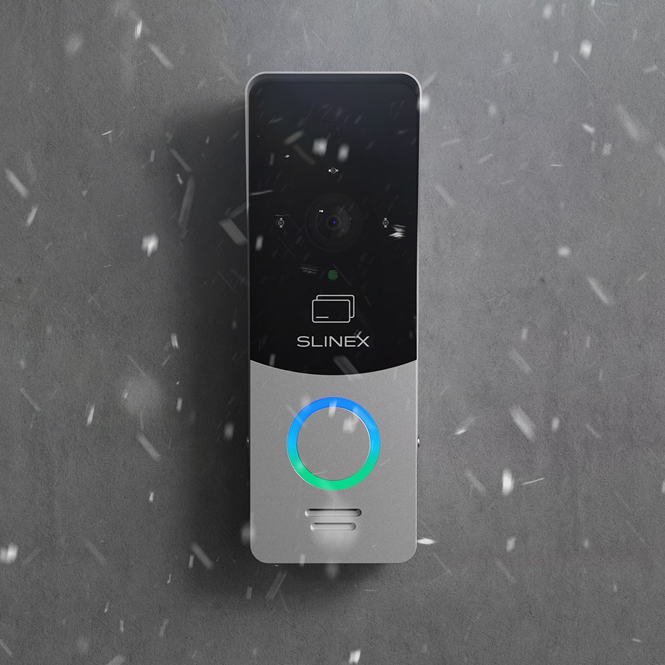 Slinex ML-20CR Silver-Black outdoor panel with ID card reader