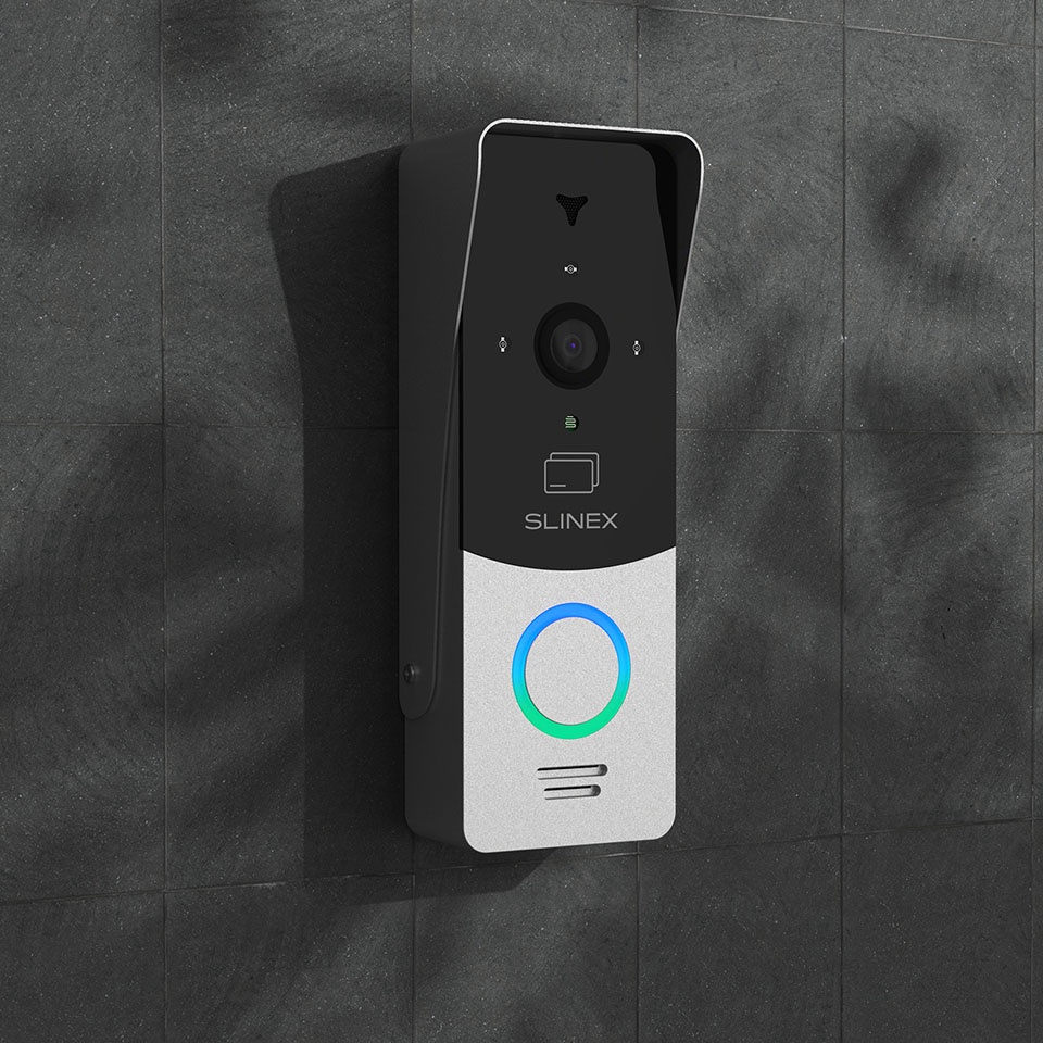 Slinex ML-20CR Silver-Black outdoor panel with ID card reader