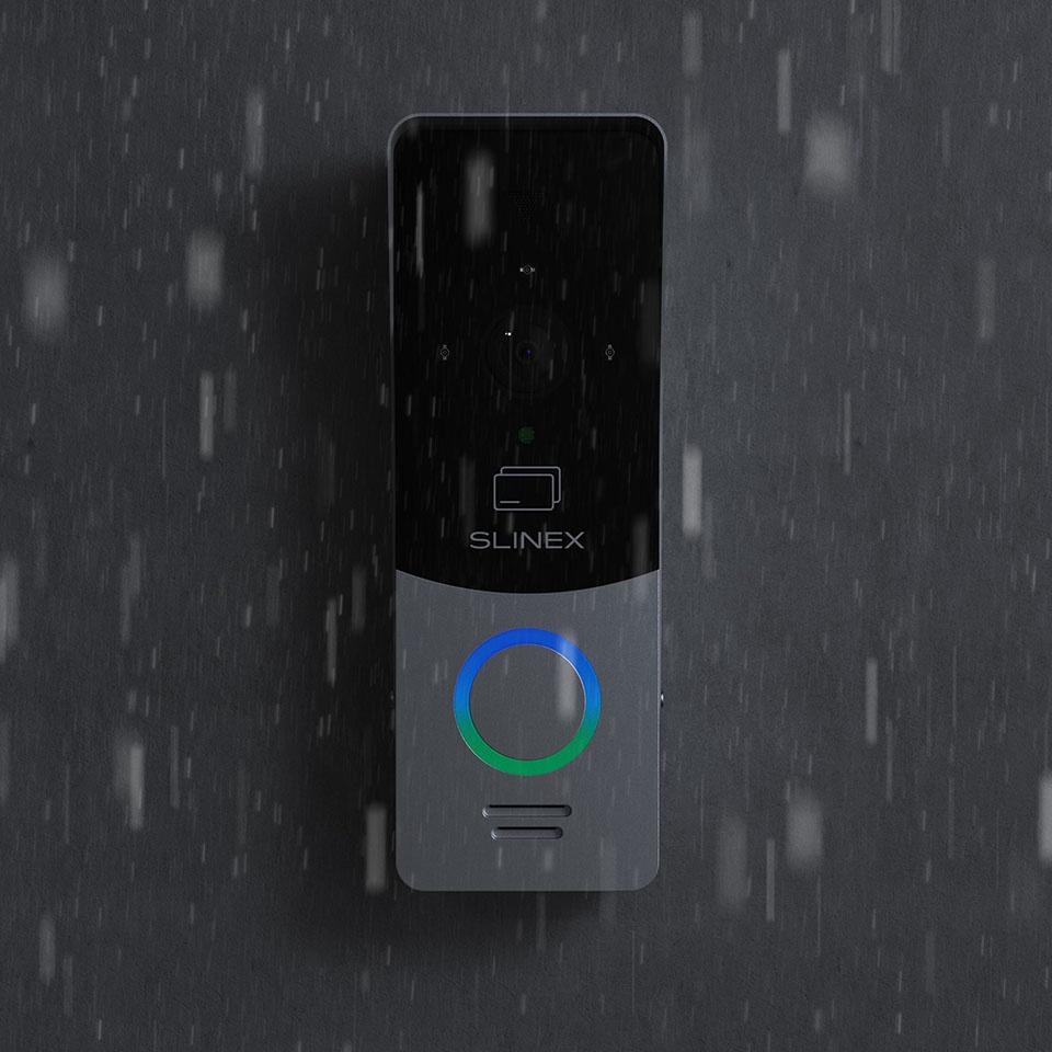 Slinex ML-20CR Silver-Black outdoor panel with ID card reader
