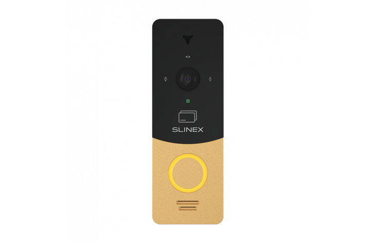 Slinex ML-20CR HD (gold + black) outdoor panel with AHD/CVBS support and ID card reader
