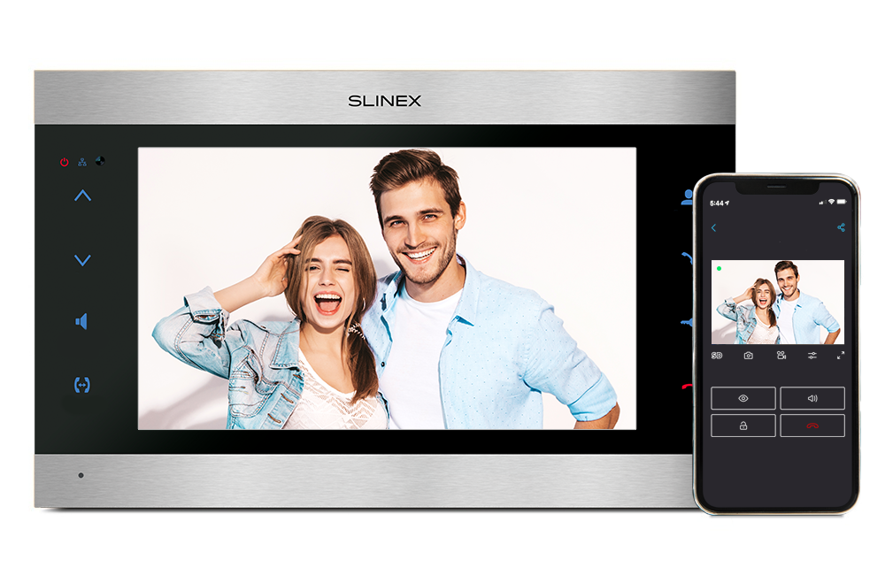 Slinex SL-10IPTHD – 10-inch touch screen monitor with smartphone call forwarding and software motion detection functions