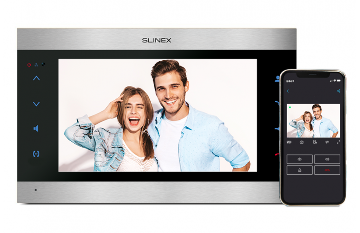 Slinex SL-10IPTHD – 10-inch touch screen monitor with smartphone call forwarding and software motion detection functions